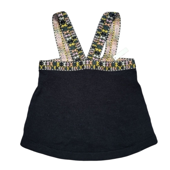 NWT Madewell Embroidered Neckline Strappy Swing Sweater Tank Top Boho XXS - Picture 4 of 11